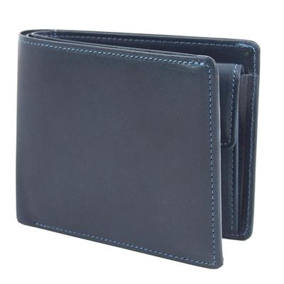 Carteira de Couro Tochigi Genuína Feita no Inclui Couro Múltiplos Masculina Dobrável com Fole, Couro, Japão, Porta-copos, Compartimentos, TGS-3355 (marinha)