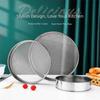 Silver Flour Sieve Round Flour Sifting Sieve Household Handhold Strainer Sifters  Kitchen Supplies