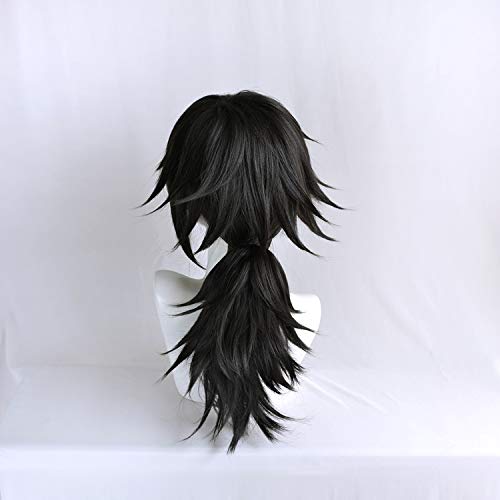 Heat-resistant Cosplay Wig, Giyu Tomioka, Perfect for Parties, Events, and Costumes. Includes Two Bonus Items.