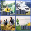 IP65 Solar Panel Folding Charger Portable Battery Charger for Cell Phone Camping Accessories Outdoor Waterproof Power Bank