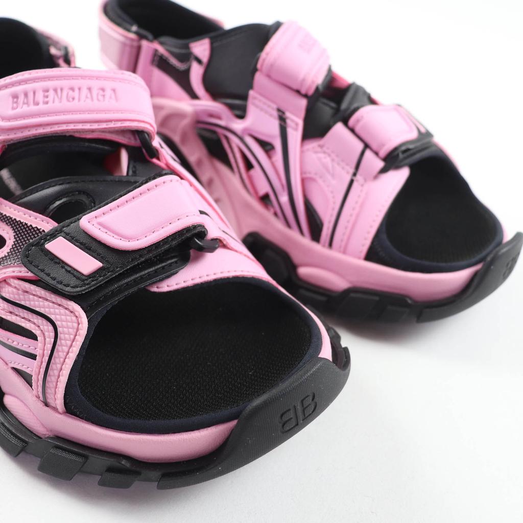 Pristine BALENCIAGA Sandals Track Sandal With logo Pink black fabric 25 617543 Used