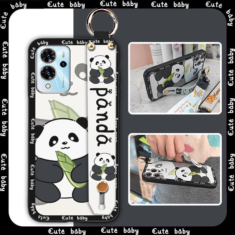 Dirt-resistant Ring Phone Case For ZTE Blade V40 Pro Protective Cute Kickstand Wrist Strap Shockproof Back Cover Durable