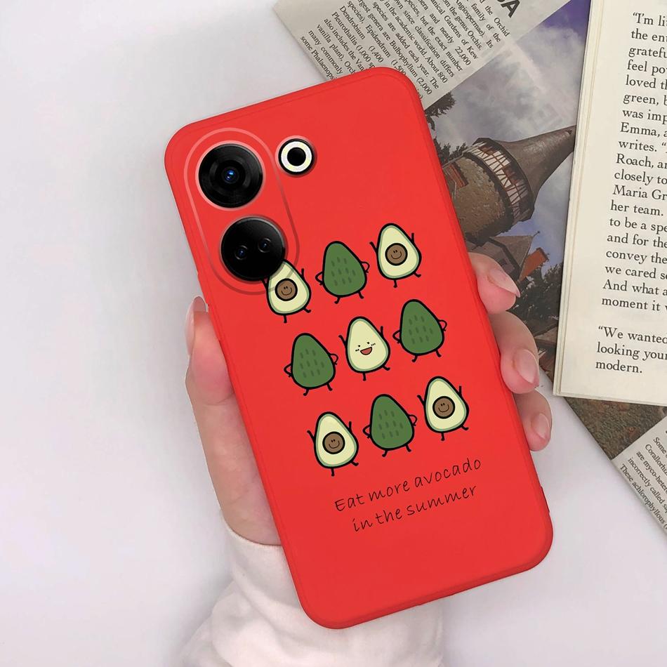 For Tecno Camon 20 Pro 4G 5G Phone Cases Cute Design Matte Silicone Shockproof Black Cover For Tecno Camon20 20Pro Bumper Capa