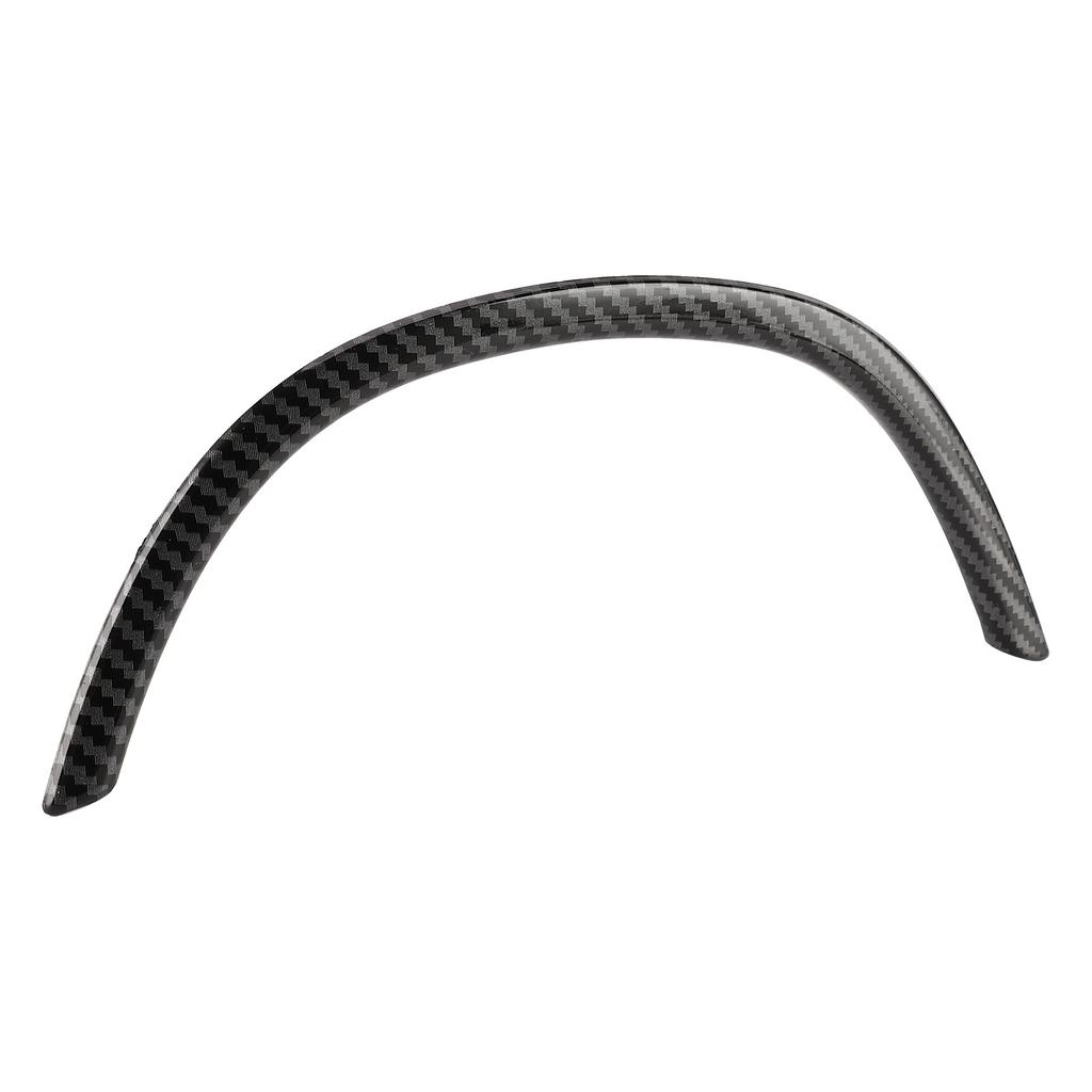Steering Wheel Panel Cover Decor Sticker Strip Trim Fit for 5 Series F10 2011‑2017Carbon Fiber Style Glossy Black