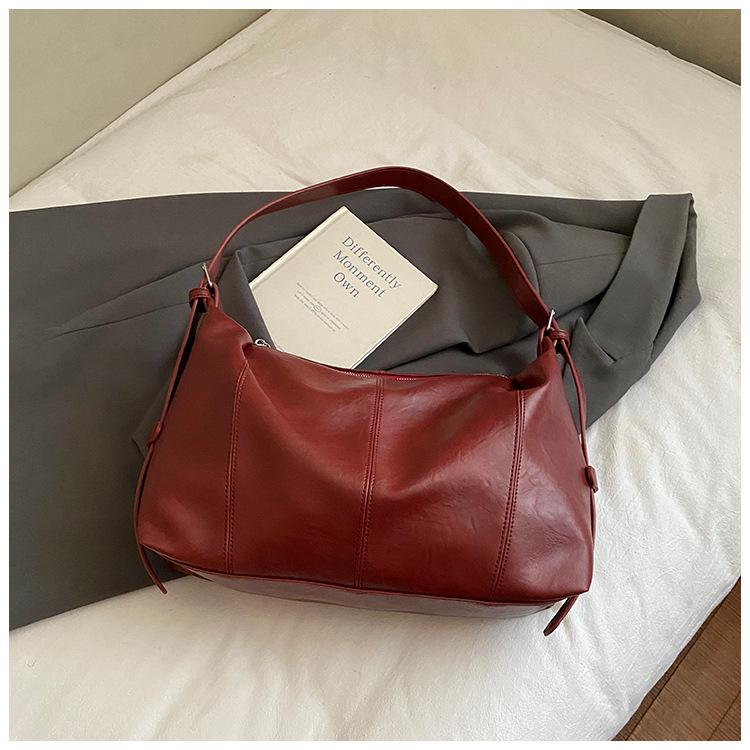 Retro casual big bag women's 2025 new Korean version large-capacity fashion tote bag foreign style shoulder messenger bag tide