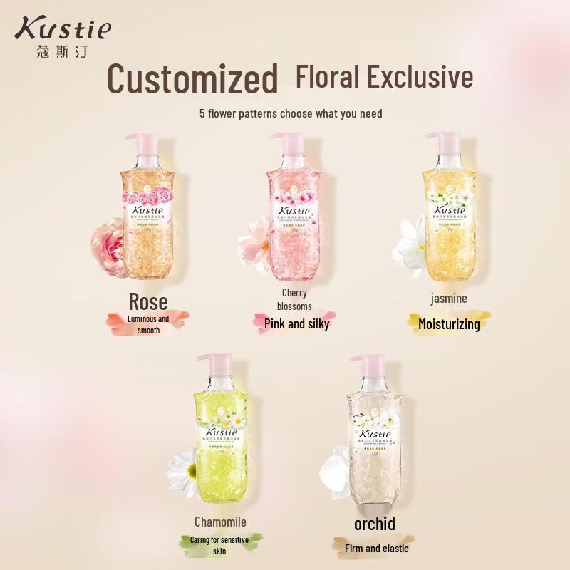 Kustie Cherry Blossom Petal Shower Gel