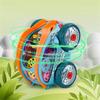 Gear Powered Car With Led Lights, Children's Transparent Luminous Toy Car, Toy Cars With Colorful Moving Gears,Suitable For Children Aged 1-3 Years