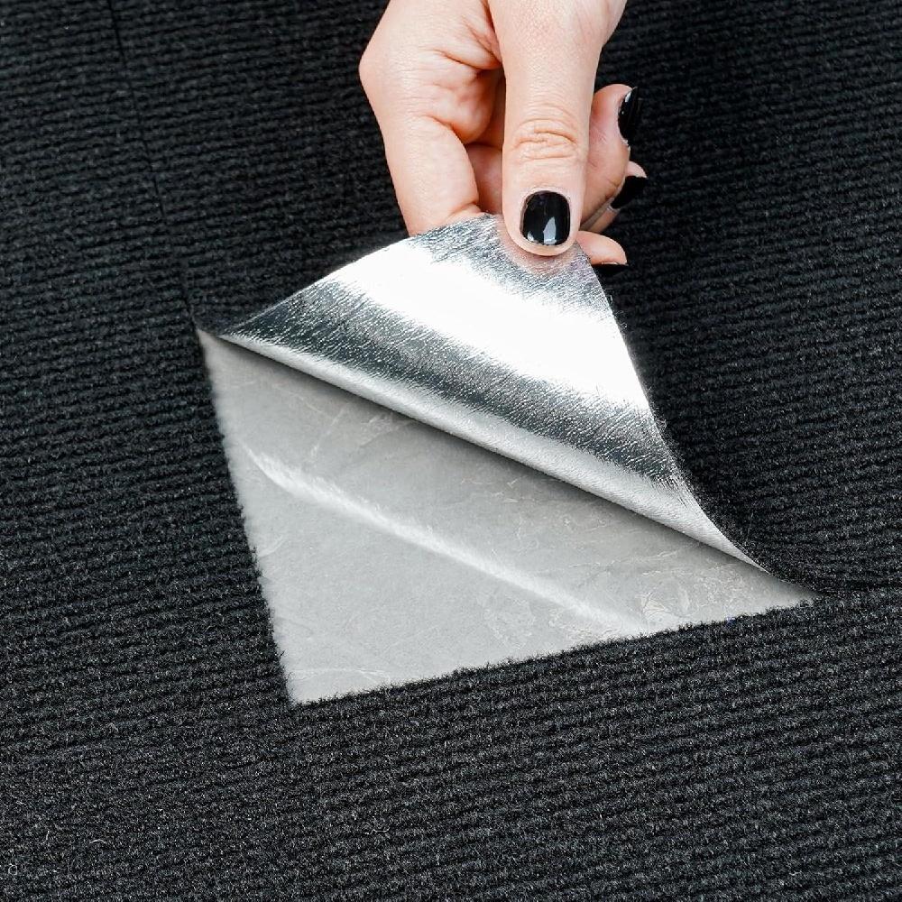 10pcs 30cmX30cm Carpet Tiles Peel and Stick, Self Adhesive Square Carpet with Soft Pad, Non-Slip Carpet Floor Tiles Easy DIY