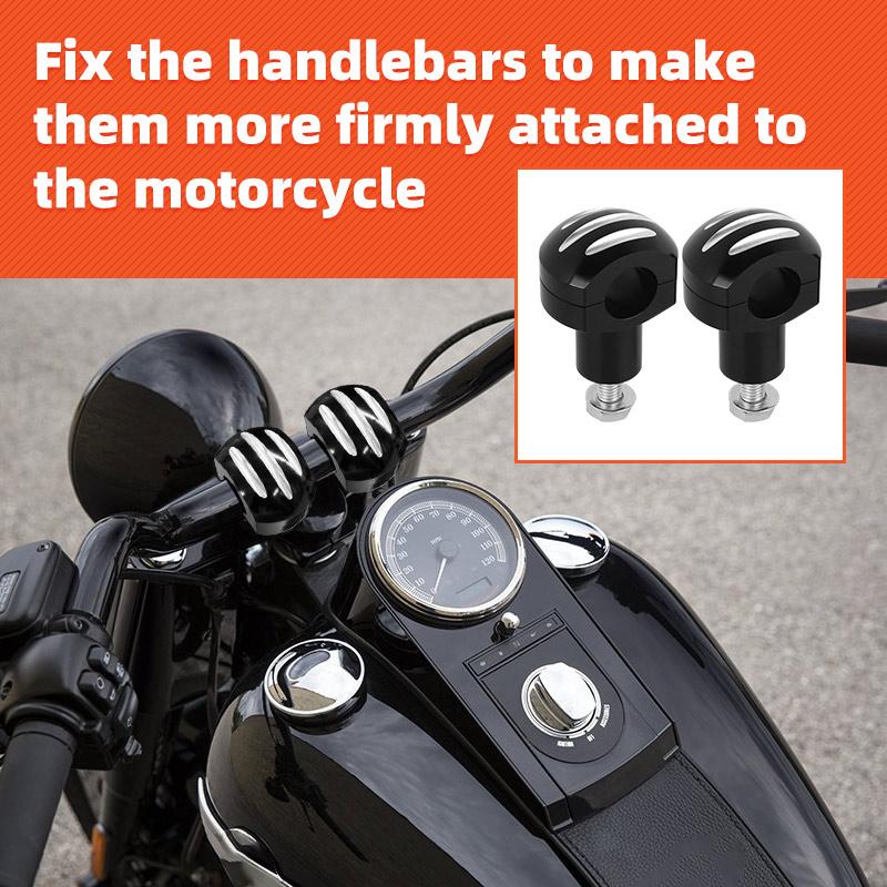 Motorcycle 25MM 1" Handlebar Clamp  Riser Adjustable Rise Bar Mount Universal Kit For Harley Dyna Softail Touring Sportster