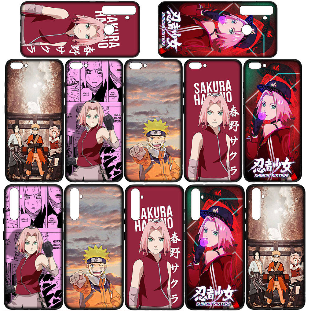 for Samsung Galaxy S25 S24 S23 S22 Ultra FE Plus A17 A37 A57 A56 A55 A06 A16 A15 A36 A26 A35 A05 A25 A54 A34 S9 Phone Case Haruno Sakura Naruto Cover