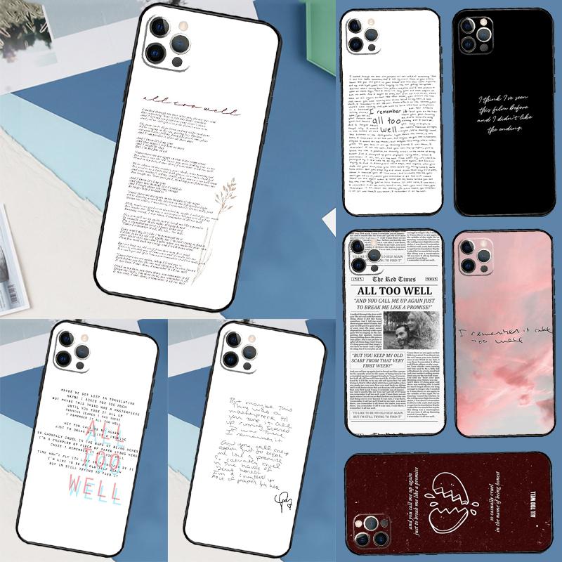 All Too Well Lyrics Case For Samsung Galaxy M14 M34 M54 M12 M32 M52 M15 M11 M13 M06 M16 M36 M56 M31 M53 M35 M55