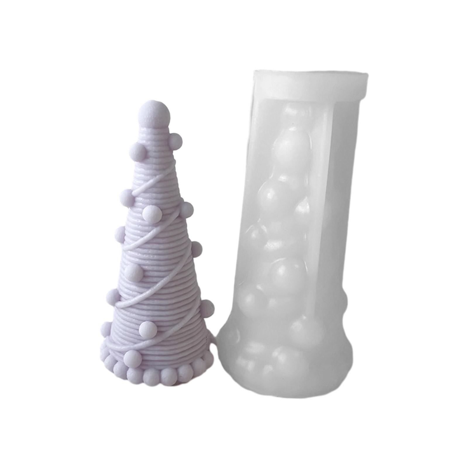 

3D Silicone Candle Resin Mold Christmas Tree Aromatherapy-Gypsum Ornament Epoxy Molds Handmade-Soap Resin Molds DIY