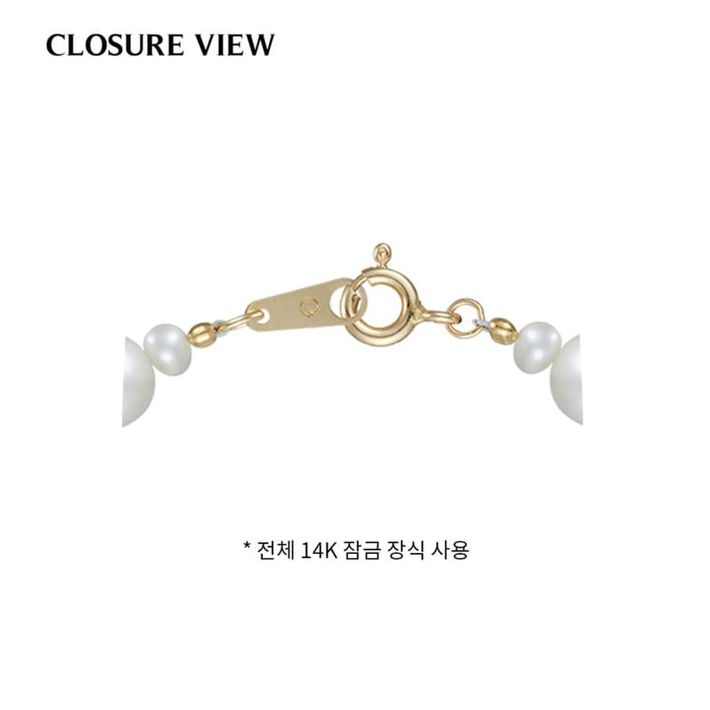 14K Pink Coral Bead Necklace (40cm)