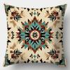 Southwestern Tribal Geometric Pillow Covers, Navajo Aztec Pattern Art Throw Pillow Cases, Rustic Boho Home Decor Cushion Covers