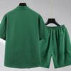 Taglia Grande 11XL Tuta Corta a Maniche Corte Larga Moda Estiva T-shirt da Uomo Grasso Pantaloncini alla Moda Tuta da Uomo Due Pezzi