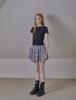 Phased Ethnic Ruffle Mini Skirt_Gray