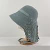 Breathable Weaving Fisherman Hat Foldable Beach Hat Korean Bucket Hat  Women