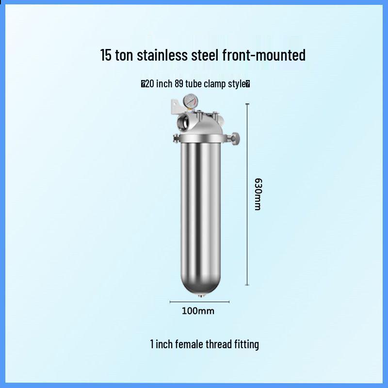 Stainless Steel High Flow Sediment Pre-filter for Whole House and Commercial Use