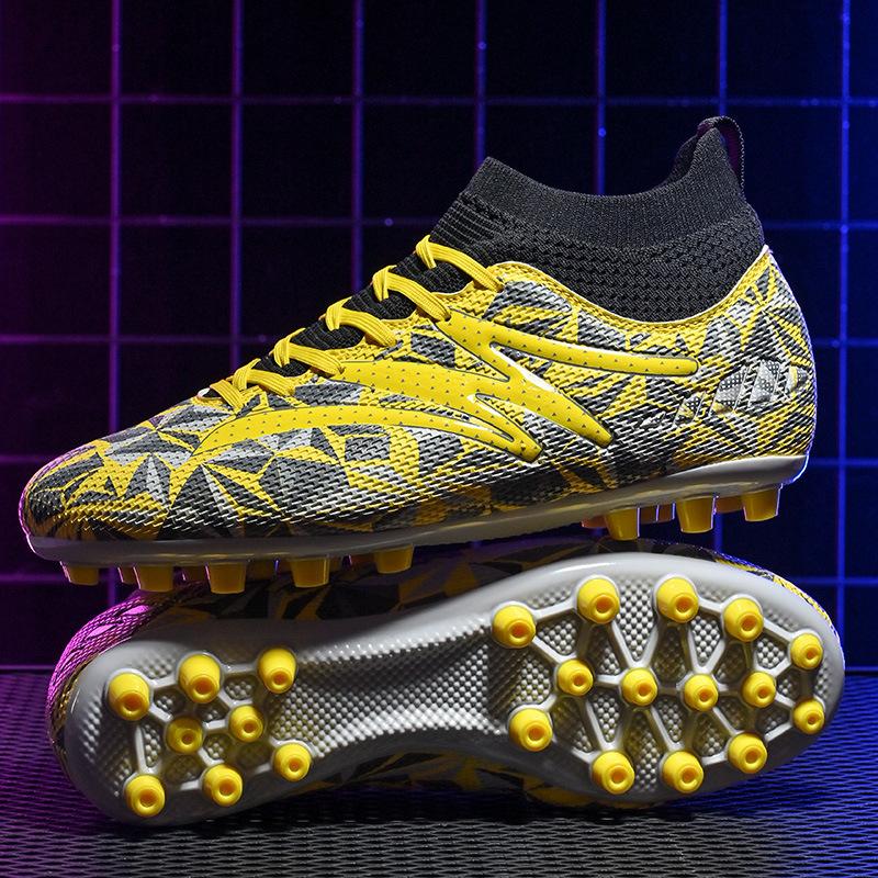 Spikes High-top Football Shoes Men's Training Female Children Broken Student New Adult Length