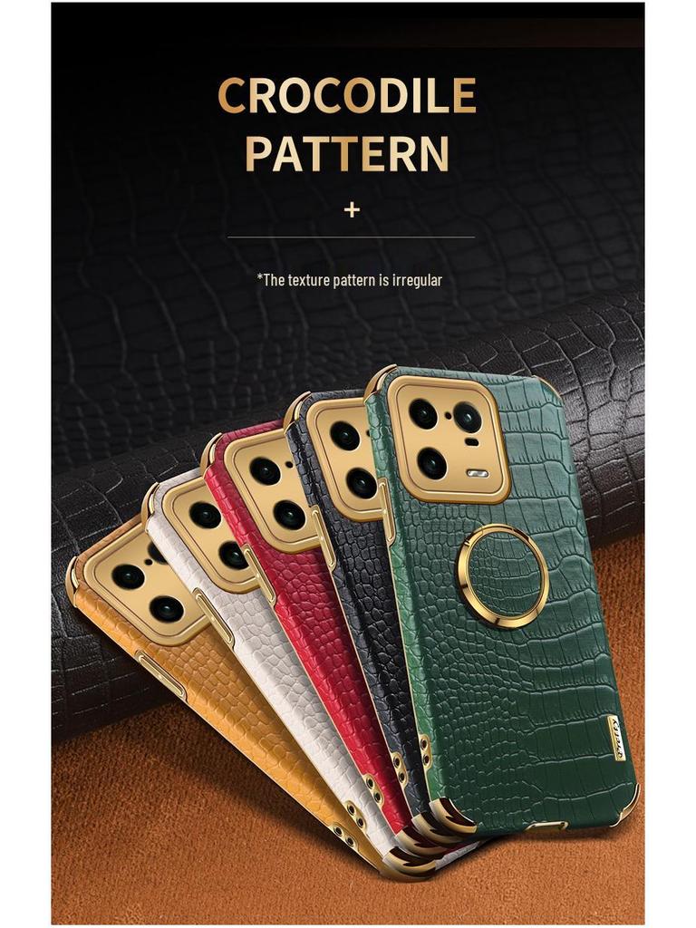 Xiaomi 13 Ultra & Redmi K60 Crocodile Pattern Phone Case with Magnetic Ring