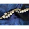 Used Pearl chain necklace approx. 9mm total length approx. 46cm 2 way chain hook pendant vintage