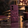 Frosted Metal Finish Phone Case for iPhone 7/8 6/6s Full Lens Big Window Magnetic Ring Car Mount Slim Cover