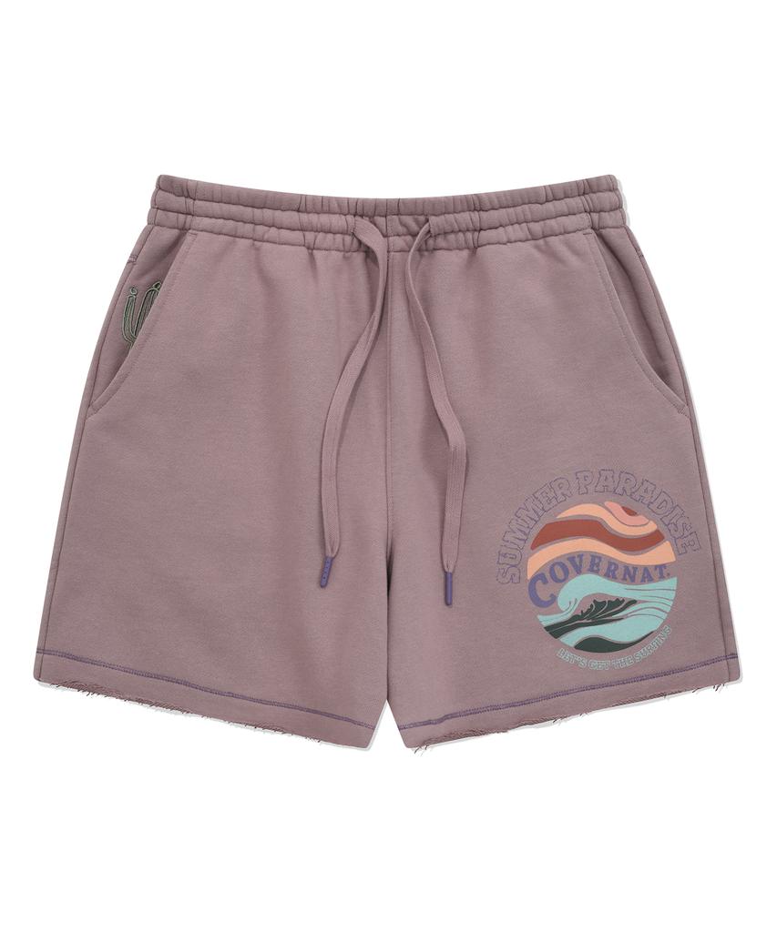 COVERNAT Hot Summer Sweat Shorts Lavender
