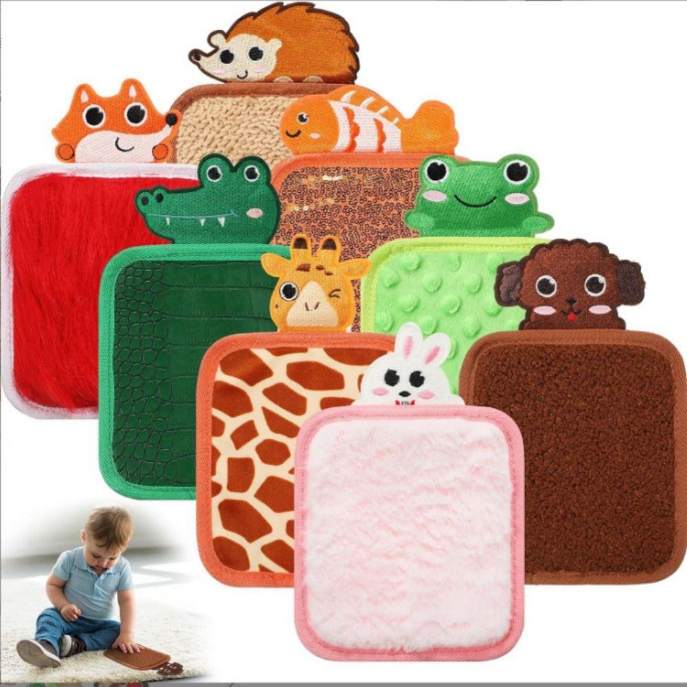 

Animal Mat Felt Sensory Pad Cartoon Hand Skill Tactiles Board New Sensory Tactiles Mat червоний