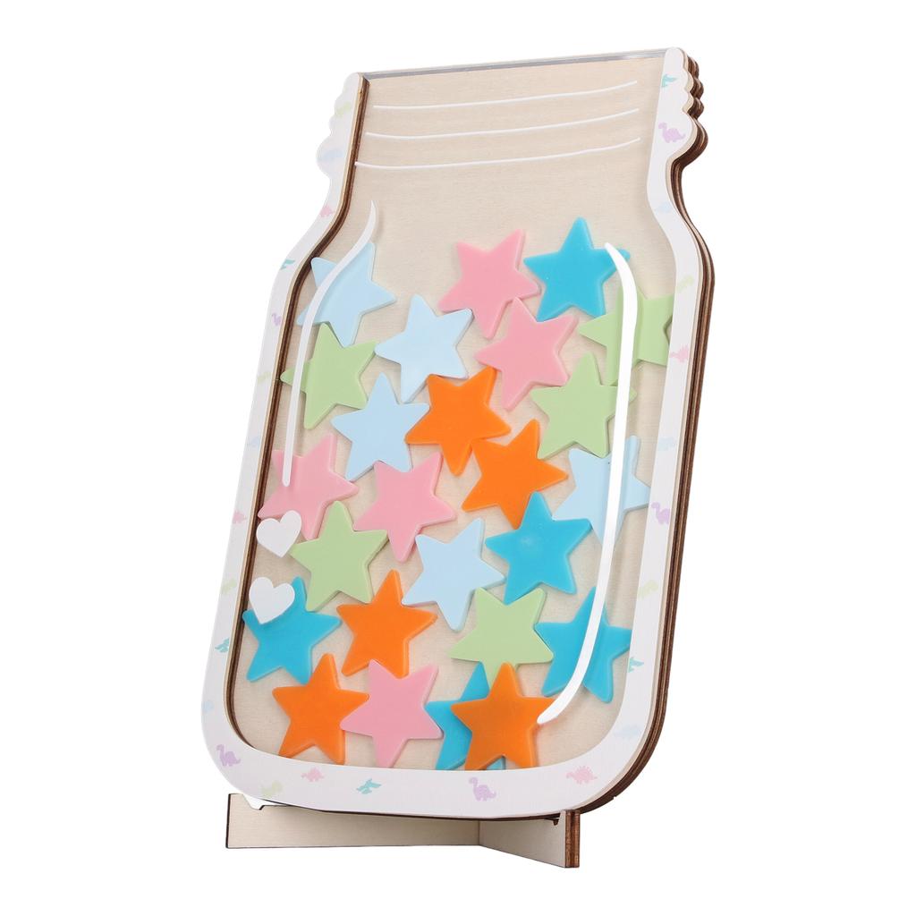 Personalisiertes Belohnungsglas mit Magnet für Verhaltensmanagement – Belohnungsglas für das Klassenzimmer (Stern)