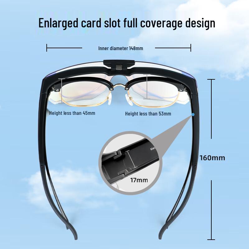 VOZAPOW Flip-up Polarized Cycling Sunglasses for Myopia