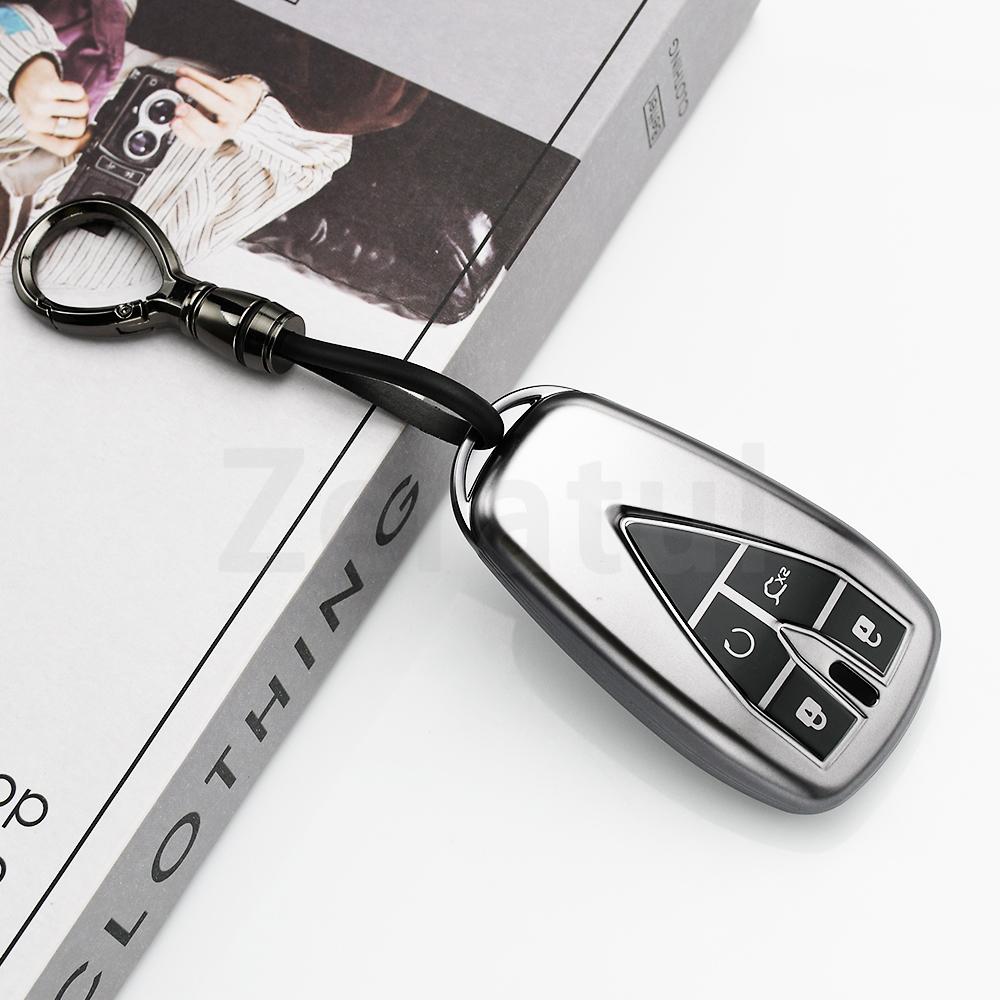 4 Buttons Tpu Shell Fob Bag Keychain For Changan Cs55 Plus Cs75 Plus Oshan X7 X5 Unit Unik Cs35Plus Car Key Case Cover