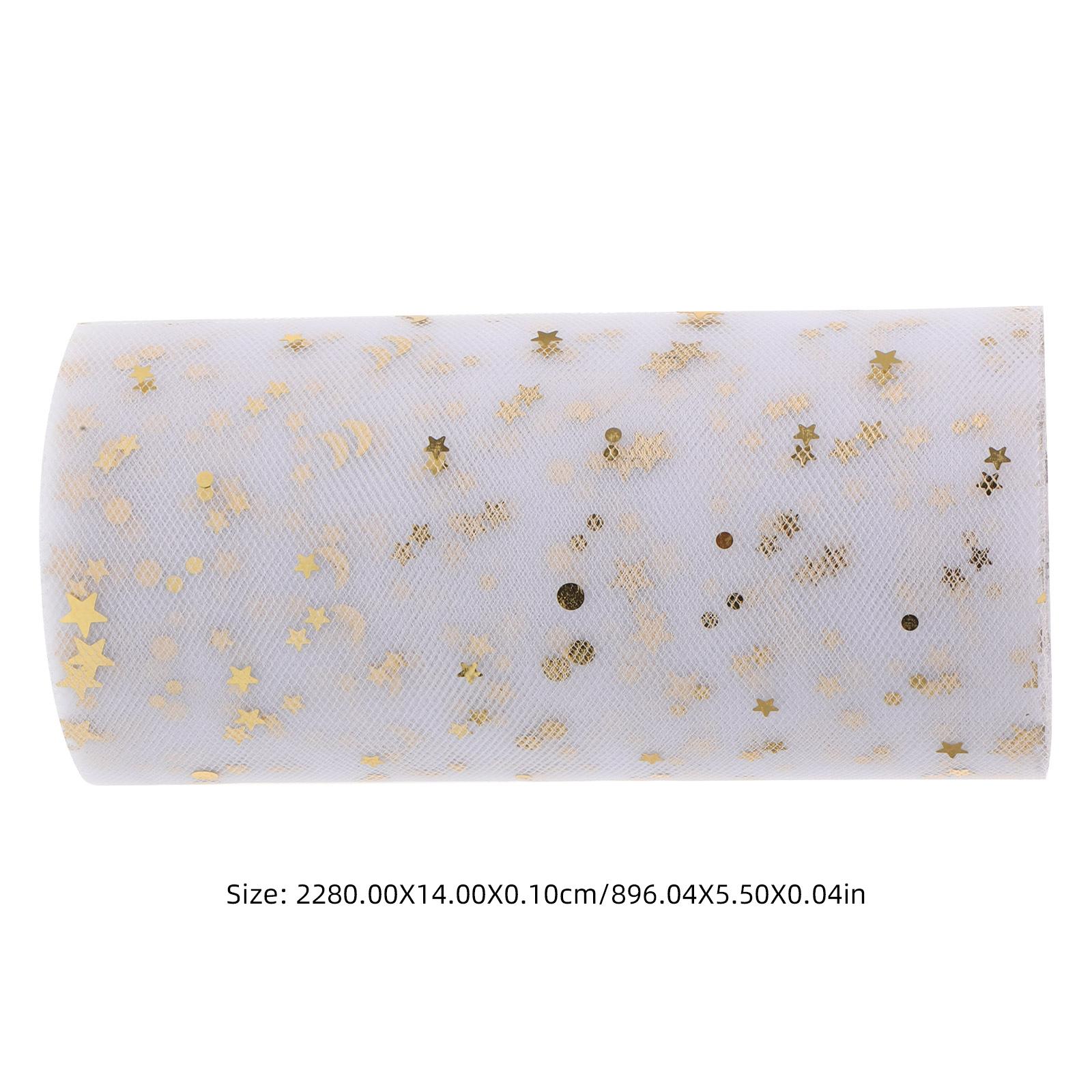 

Sequins Tutu Skirt 2280X15Cm White Lightweight Gauze Table Cover For Wedding Party Decor Table Skirts Gauze Wedding Party білий