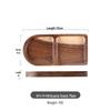 Retro Acacia Wood Divided Oval Serving Plate
