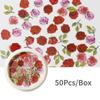2 Boxes Nail Art Color Mixed Small Daisy Flower Rose Ultra-thin Wood Pulp Patch DIY Nail Art Jewelry Nail Art Decoration