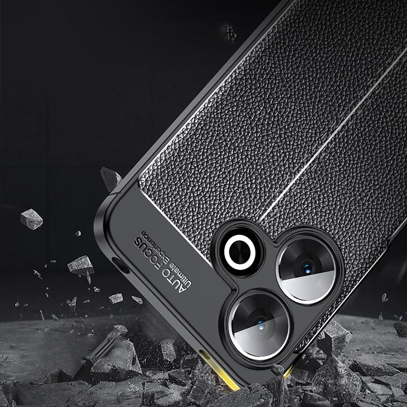 For Xiaomi Redmi 13 5G/13 4G Case Litchi Texture Back TPU Phone Cover