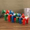 Hand-Painted Swedish Dala Horse Ornament Pair – Creative Wooden Craft for Weddings