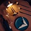 Retro Table Lamp Metal Touch Decor for Bar Coffee Table Restaurant Decoration Light Desk LED Rechargeable Night Lights Bedroom