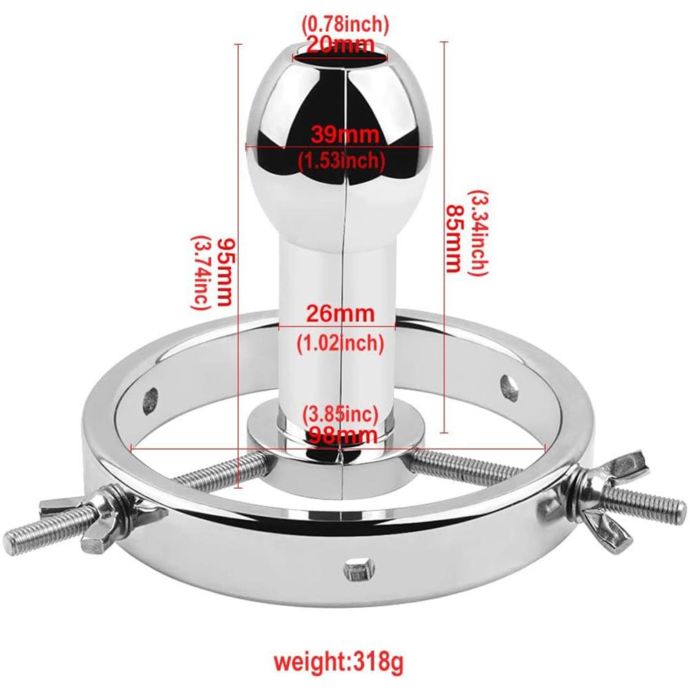 Dilatador anal de acero inoxidable, dilatador anal ajustable, juguetes sexuales SM para hombres, mujeres homosexuales, tapón anal vaginal