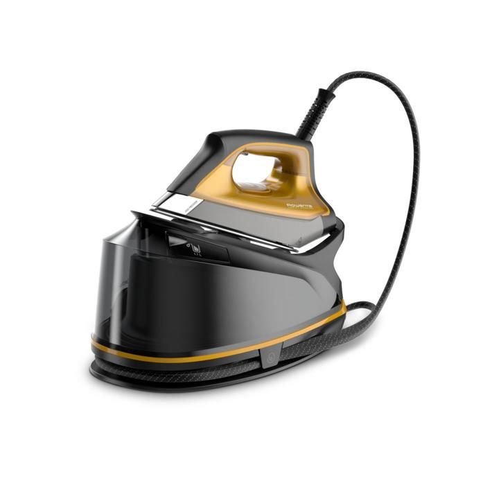 Centrale vapeur Rowenta DG7644 Compact Steam Pro 2200 W - Effet pressing 325 g/min - Capacité 1,1 l - Noir/jaune