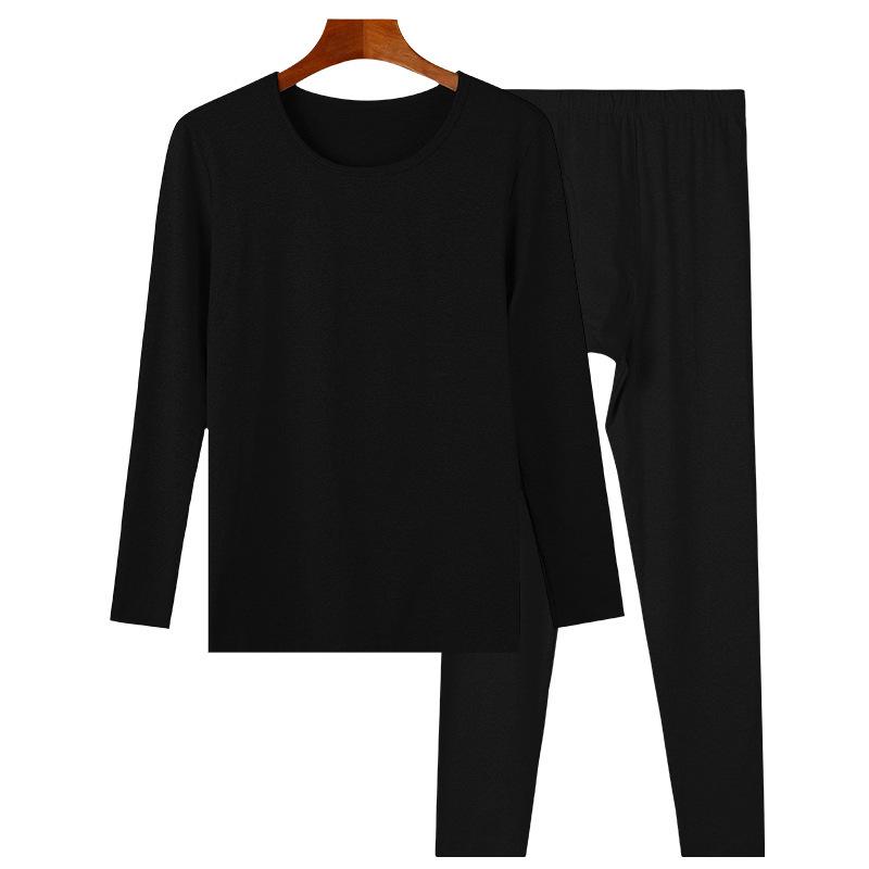 Men's Autumn Fleece-lined Base Layer Set: Warm Underwear and Pants