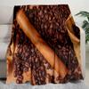 Coffee Bean Cigar Blanket Soft Comfortable All Seasons Perfect Sofa Office Naps Trips Birthday Gift Christmas Present