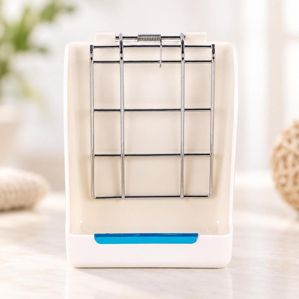 Pet Supplies Waste Reducing Small Animal Hay Feeder Tidy for Hare Owners White
