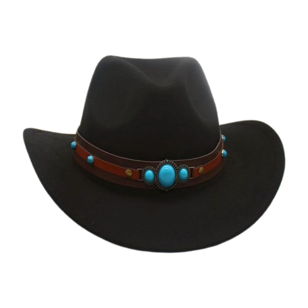 Children'S High-End Sense Of Ethnic Travel Hat, European, American And Western British Style Cowboy Hat, Men'S And Women'S Four-Season Top Hat