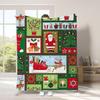Christmas cartoon digital-printed polyester Bedroom velvet flannel cover blanket Fleece soft sofa cover blankets for beds