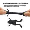 5Pcs/Set Lure Bait 10G/Piece Water Surface Kick Frog Fake Bait High Simulation Tpe Frog Soft Bait Frog-Like Stance Lure