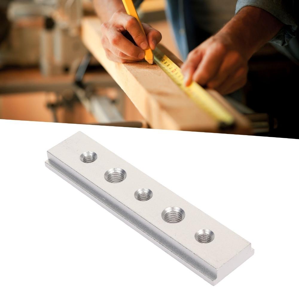 

Aluminum Alloy Material Woodworking Chute Rail Red / silvery T-Track Jig Woodworking срібний