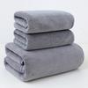 Plush Coral Fleece Bath Towel Set Ultra Soft High Absorbent Quick Dry Towel for Face Body Skin Friendly Home Bath Accessories