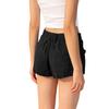 Women High Waist Denim Wide Leg Shorts Loose Fit Casual Vintage Style Button Closure with Pocket Design for Daily Wear