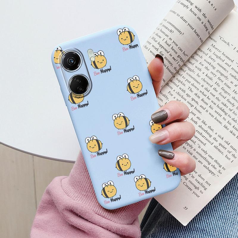 For Poco C65 Phone Case Silicone Soft TPU Protective Soft Cat Coque Para Fundas For Xiaomi Poco C65 Capa Little Dinosaur Shell