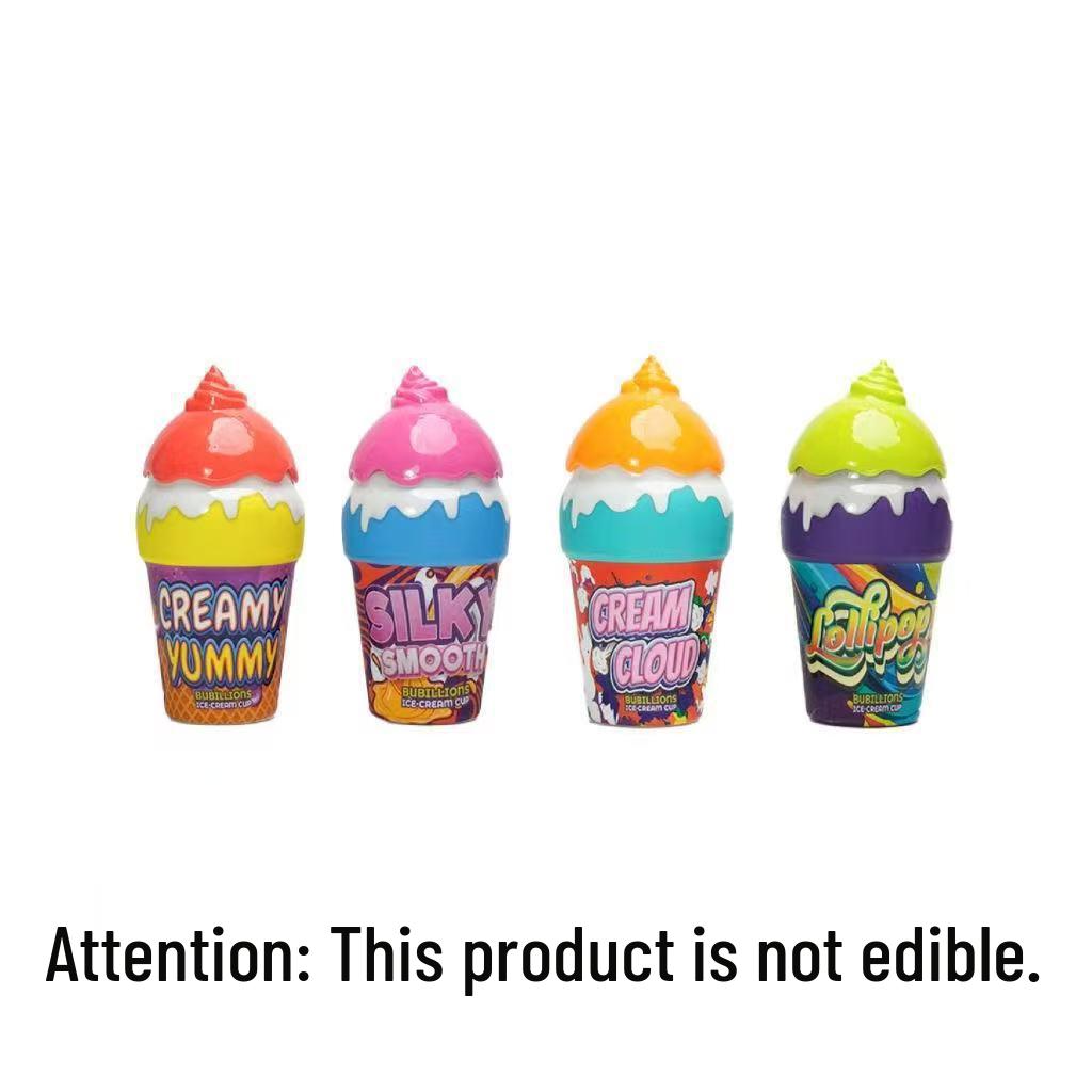 Kids' Leak-Proof Ice Cream Bubble Toy - Outdoor Summer Fun Bubble Bottle